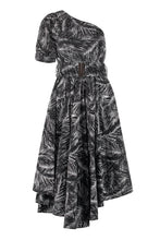 Load image into Gallery viewer, Printed one-shoulder dress
