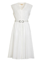Load image into Gallery viewer, Belted cotton dress
