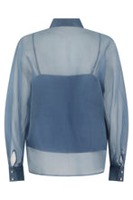 Load image into Gallery viewer, Silk shirt with embroidery
