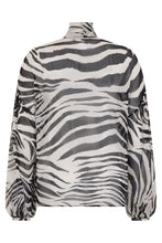 Load image into Gallery viewer, Silk blouse with animal print
