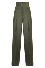 Load image into Gallery viewer, High-waisted pants with belt
