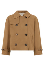Load image into Gallery viewer, Double-breasted jacket in cotton and polyester blend
