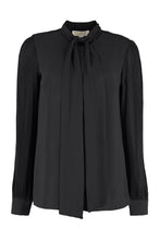 Load image into Gallery viewer, Pussy-bow collar shirt
