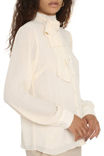 Load image into Gallery viewer, Pussy-bow collar shirt
