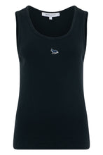 Load image into Gallery viewer, Top with ribbing and embroidery
