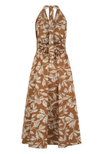 Load image into Gallery viewer, Midi dress in cotton with print
