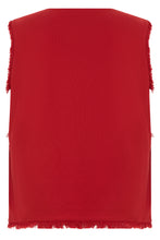 Load image into Gallery viewer, Fringed cotton vest
