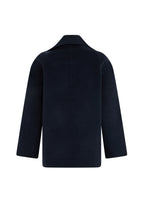 Load image into Gallery viewer, Short double-breasted coat in mixed wool and cashmere
