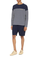 Load image into Gallery viewer, Striped crew-neck sweater
