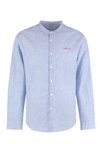 Load image into Gallery viewer, Embroidered striped cotton shirt
