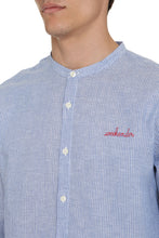 Load image into Gallery viewer, Embroidered striped cotton shirt
