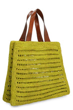 Load image into Gallery viewer, Nosy raffia tote bag
