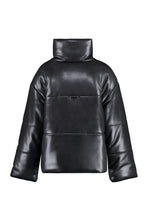 Load image into Gallery viewer, Hide faux leather down jacket
