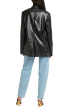 Load image into Gallery viewer, Ariza vegan leather blazer

