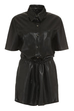 Load image into Gallery viewer, Vegan leather playsuit
