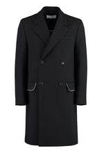 Load image into Gallery viewer, Double-breasted virgin wool  coat
