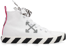 Load image into Gallery viewer, Vulcanized canvas mid-top sneakers
