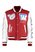 Load image into Gallery viewer, Varsity wool-blend bomber jacket
