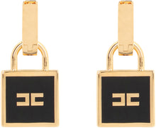 Load image into Gallery viewer, Enamelled pendant earrings
