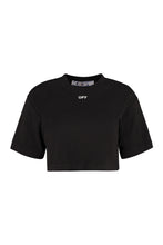Load image into Gallery viewer, Logo print cropped t-shirt
