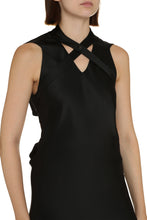 Load image into Gallery viewer, Satin dress with decorative  cross
