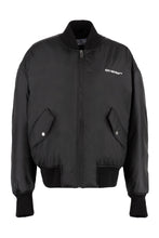 Load image into Gallery viewer, Logo print padded bomber jacket
