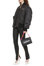 Load image into Gallery viewer, Logo print padded bomber jacket
