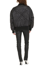 Load image into Gallery viewer, Logo print padded bomber jacket
