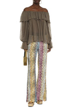 Load image into Gallery viewer, Ruffled silk blouse
