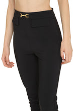 Load image into Gallery viewer, Metal horsebit detail skinny trousers
