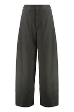 Load image into Gallery viewer, Wide leg cotton trousers
