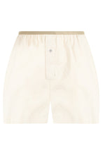 Load image into Gallery viewer, Shorts in cotton-silk blend fabric

