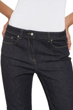 Load image into Gallery viewer, Contrast turn-up cropped jeans
