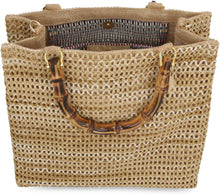 Load image into Gallery viewer, Panarea raffia tote bag
