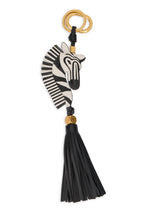 Load image into Gallery viewer, Zebra keychain

