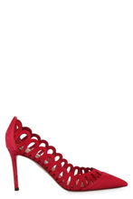 Load image into Gallery viewer, Peep pointy-toe pumps
