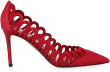 Load image into Gallery viewer, Peep pointy-toe pumps
