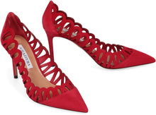 Load image into Gallery viewer, Peep pointy-toe pumps

