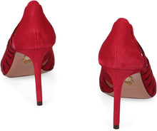 Load image into Gallery viewer, Peep pointy-toe pumps
