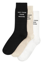 Load image into Gallery viewer, Slogan Set of three socks
