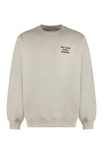 Load image into Gallery viewer, Slogan cotton crew-neck sweatshirt
