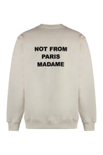 Load image into Gallery viewer, Slogan cotton crew-neck sweatshirt

