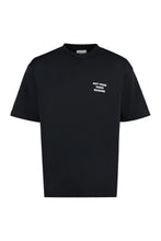 Load image into Gallery viewer, Slogan cotton crew-neck T-shirt
