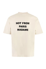Load image into Gallery viewer, Slogan cotton crew-neck T-shirt
