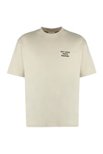 Load image into Gallery viewer, Slogan cotton crew-neck T-shirt
