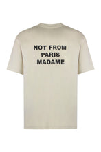 Load image into Gallery viewer, Slogan cotton crew-neck T-shirt
