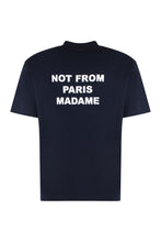 Load image into Gallery viewer, Slogan cotton crew-neck T-shirt
