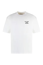 Load image into Gallery viewer, Slogan cotton crew-neck T-shirt
