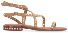 Load image into Gallery viewer, Petra studded leather flat sandals
