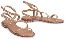 Load image into Gallery viewer, Petra studded leather flat sandals
